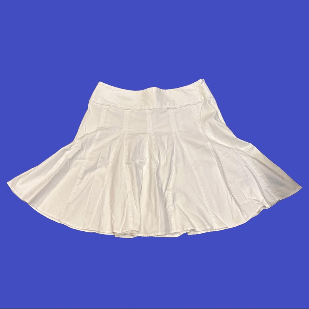 Guess White Flared Skirt